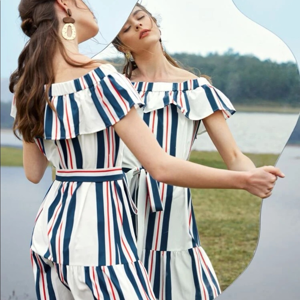 Anthropologie Inspired Off the Shoulder Dress